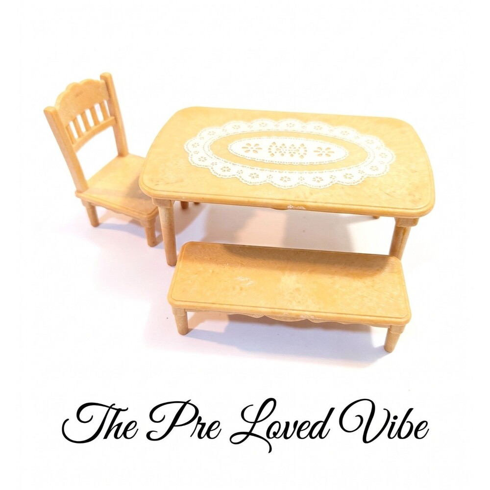 Calico Critters Furniture Lot Table Set